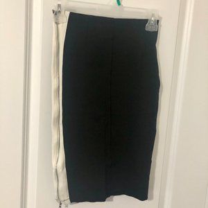 Black & White Pencil Skirt